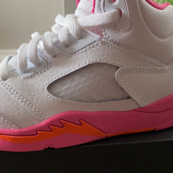 Jordan 5 Retro---Pinksicle-Safety Orange 13C - Picture 3 of 7